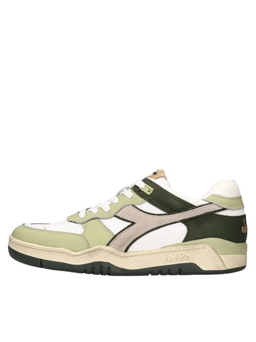 Sneakers in pelle e tessuto DIADORA HERITAGE | B.560 USEDBIANCO-VERDE-GRIGIO